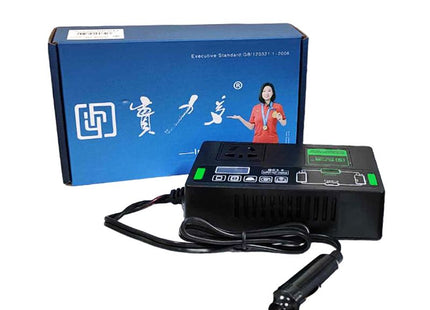 Shiliduo SLD-1127 vehicle multi-function power inverter με συσκευασία και καλώδιο αναπτήρα
