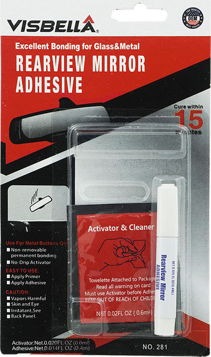 Visbella Rearview Mirror Adhesive κόλλα εσωτερικού καθρέπτη αυτοκινήτου σε συσκευασία