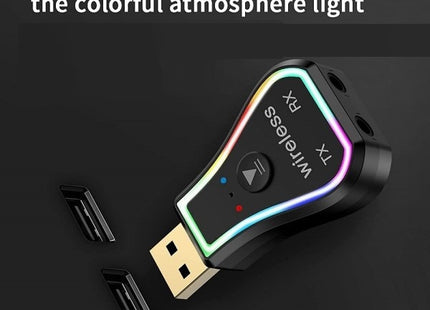 Andowl Q-TR31 Bluetooth 5.0 receiver transmitter με ambient light