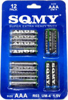 SQMY Super Extra Heavy Duty Μπαταρίες AAA 1.5V 12τμχ