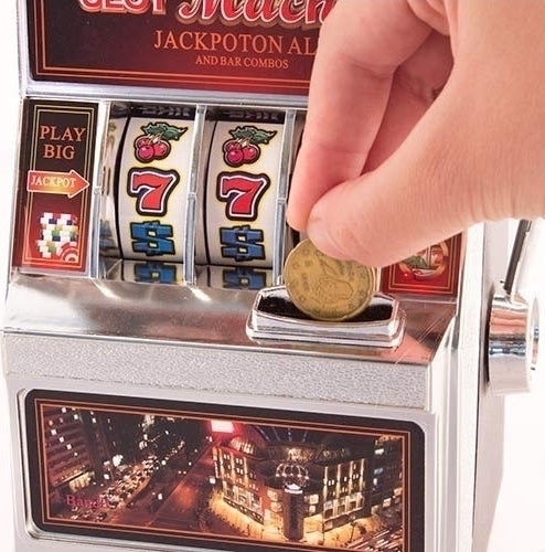 κουμπαράς slot machine για αποταμίευση κερμάτων και διακόσμηση
