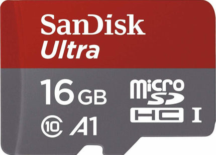 Κάρτες Μνήμης microSD SanDisk Ultra microSDHC 16GB Class 10 U1 A1 UHS-I με SD Adapter