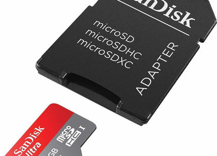 SanDisk Ultra microSDHC 16GB Class 10 U1 A1 UHS-I με SD Adapter
