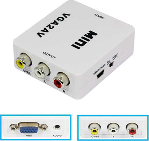 vga σε rca μετατροπέας λευκό