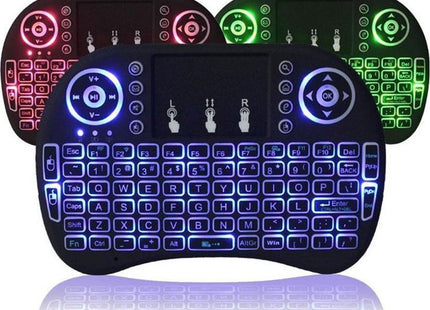 i8 Backlit Ασύρματο Mini Πληκτρολόγιο με Touchpad Αγγλικό US