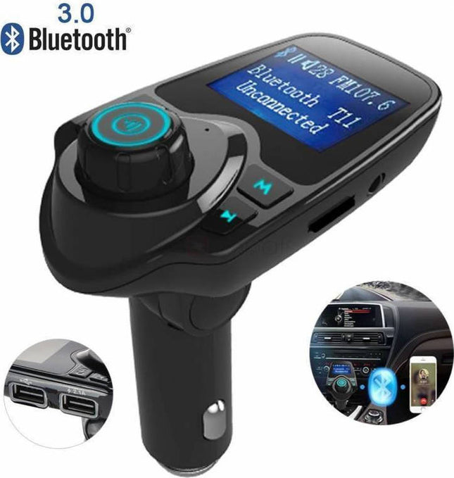 FM Transmitters Αυτοκινήτου FM Transmitter Αυτοκινήτου T11 με Bluetooth και Οθόνη