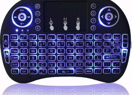 i8 Backlit Ασύρματο Mini Πληκτρολόγιο με Touchpad Αγγλικό US