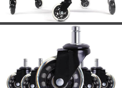Universal office chair casters floor protection silicone wheels