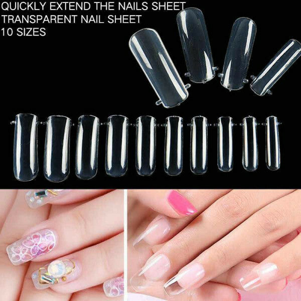 σετ διάφανων dual forms για χτίσιμο νυχιών με gel, acrygel ή ακρυλικό