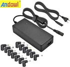 Andowl Q-A281 universal laptop adapter 150W με σετ βυσμάτων