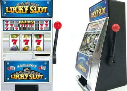 Πλαστικός Κουμπαράς Slot Machine Lucky Slot Μπλε