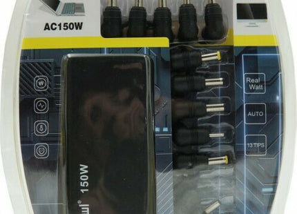 Συσκευασία Andowl Q-A281 universal laptop adapter 150W με 13 tips