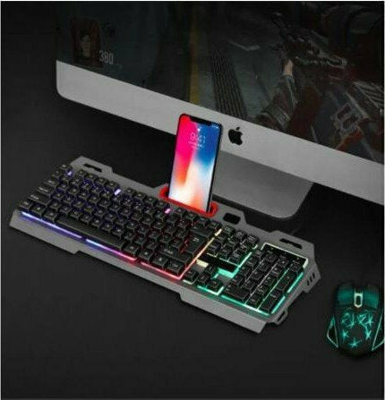 ενσύρματο gaming σετ πληκτρολογίου και ποντικιού με φωτιζόμενα πλήκτρα για gaming, καθημερινή χρήση υπολογιστή και οικονομικό ολοκληρωμένο setup