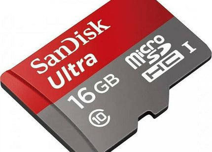 Κάρτες Μνήμης microSD SanDisk Ultra microSDHC 16GB Class 10 U1 A1 UHS-I με SD Adapter