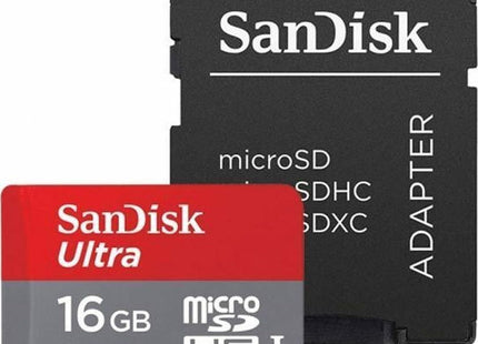 κάρτα μνήμης microSDHC 16GB με αντάπτορα SD για smartphone, tablet, φωτογραφικές μηχανές και συσκευές που υποστηρίζουν microSD