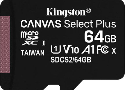 κάρτα μνήμης microSDXC 64GB με αντάπτορα SD για smartphone, tablet, φωτογραφικές μηχανές και συσκευές που υποστηρίζουν microSD