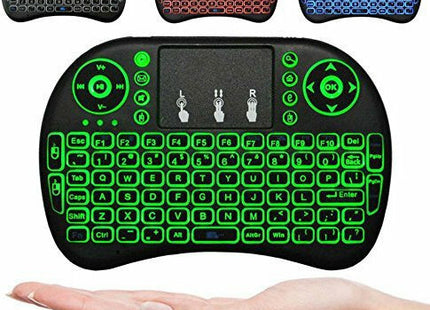 i8 Backlit Ασύρματο Mini Πληκτρολόγιο με Touchpad Αγγλικό US