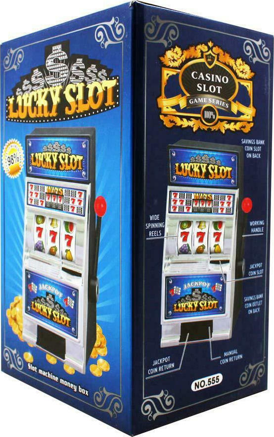 κουμπαράς slot machine Lucky Slot για διασκεδαστική αποταμίευση και διακόσμηση
