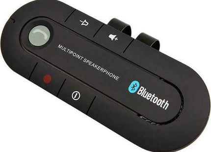 Μαύρη συσκευή Bluetooth speakerphone για αλεξήλιο αυτοκινήτου