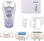 Kemei KM-3012 Σετ Αποτρίχωσης 3 σε 1 για Σώμα και Μπικίνι Μωβ