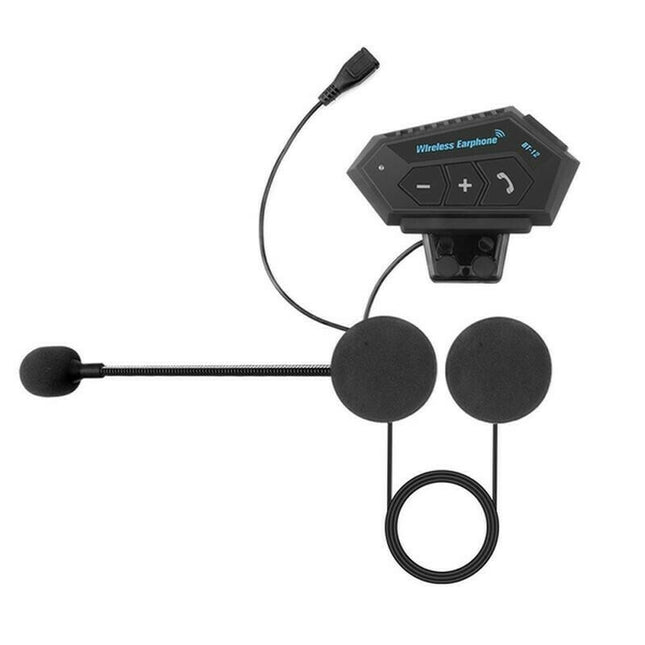 Ενδοεπικοινωνία Μηχανής Andowl BT-12 Ασύρματο Bluetooth Κράνους IP67 500mAh