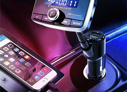 FM Transmitter Αυτοκινήτου D3 BT με USB Bluetooth και DSP