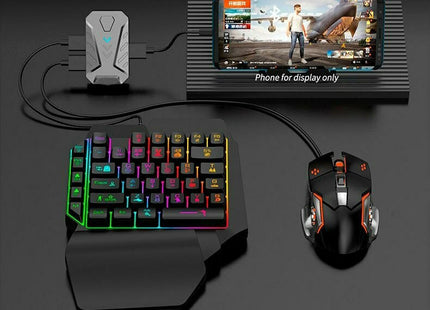 Gaming Keypads 4 σε 1 Mobile Gaming Combo Ασύρματο Keypad και Ποντίκι Αγγλικό US