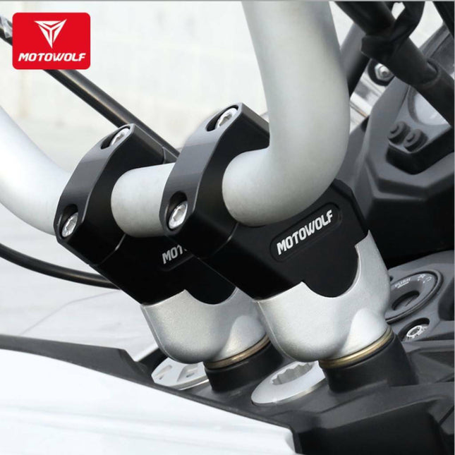 Αξεσουάρ Μοτοσυκλέτας Motowolf 3517MDL Αποστάτες Τιμονιού 22mm Μαύροι