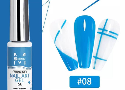 Mobray Nail Art Gel Liner Σετ 12 Χρωμάτων UV/LED