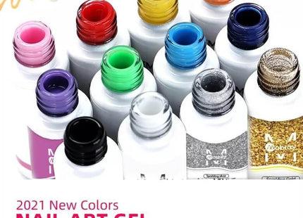 σετ nail art gel liner με λεπτό πινελάκι για λεπτές γραμμές, σχέδια και διακόσμηση νυχιών