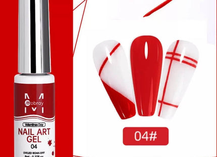 Nail Art Gel Mobray Nail Art Gel Liner Σετ 12 Χρωμάτων UV/LED