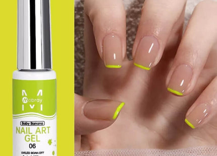 σετ nail art gel liner με λεπτό πινελάκι για λεπτές γραμμές, σχέδια και διακόσμηση νυχιών
