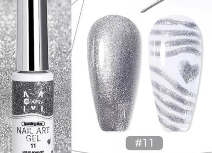 Nail Art Gel Mobray Nail Art Gel Liner Σετ 12 Χρωμάτων UV/LED