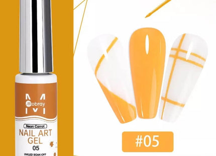 Mobray Nail Art Gel Liner Σετ 12 Χρωμάτων UV/LED