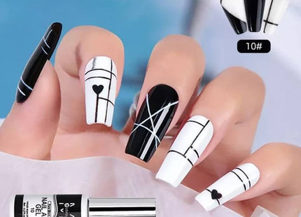 Mobray Nail Art Gel Liner Σετ 12 Χρωμάτων UV/LED