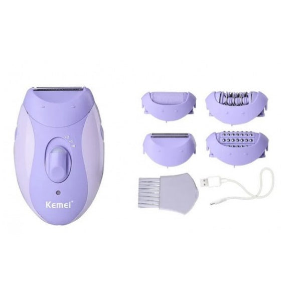 Kemei KM-6037 Επαναφορτιζόμενο Σετ Αποτρίχωσης Epilator Σώματος