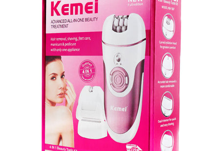 Σετ Αποτρίχωσης Kemei KM-1307 Σετ Αποτρίχωσης 4 Κεφαλών για Σώμα Πρόσωπο και Μπικίνι