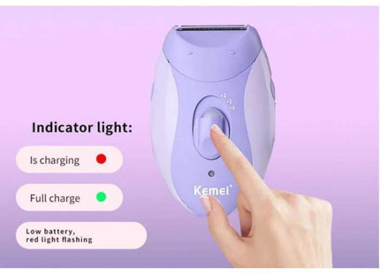 Σετ Αποτρίχωσης Kemei KM-6037 Επαναφορτιζόμενο Σετ Αποτρίχωσης Epilator Σώματος