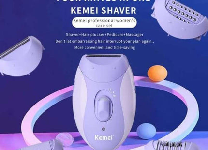 Kemei KM-6037 Επαναφορτιζόμενο Σετ Αποτρίχωσης Epilator Σώματος