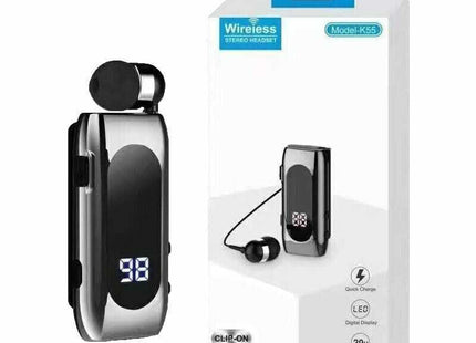 K55 Bluetooth handsfree μαύρο με LED ένδειξη από One Fashion Limani