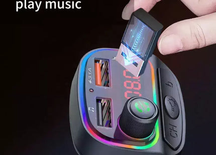 FM Transmitter Αυτοκινήτου C15 με Bluetooth USB και Type-C