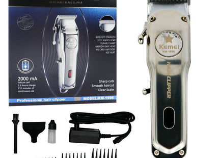 Kemei KM-1996 silver professional hair clipper ετοιμοπαράδοτο