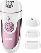 Kemei KM-1307 Σετ Αποτρίχωσης 4 Κεφαλών για Σώμα Πρόσωπο και Μπικίνι