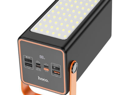 Hoco J107 power bank multiple ports and LED flashlight display