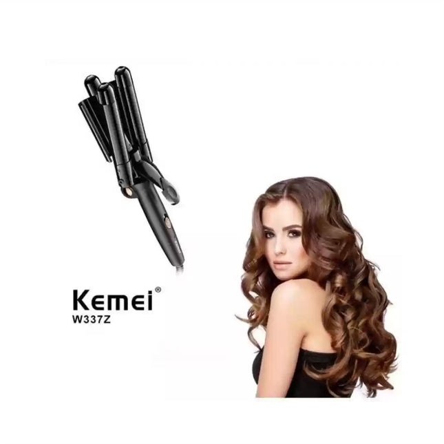 Kemei W337Z Τριπλό Ψαλίδι Μαλλιών για Κυματιστά Μαλλιά 25mm