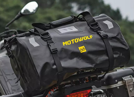 Motowolf MDL0717 χακί στεγανός σάκος ουράς μοτοσυκλέτας 66L