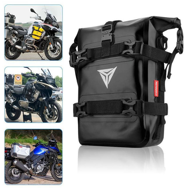 Αξεσουάρ Μοτοσυκλέτας Motowolf Αδιάβροχη Τσάντα Μοτοσυκλέτας 8L Πλαϊνό Σαμάρι Μαύρο