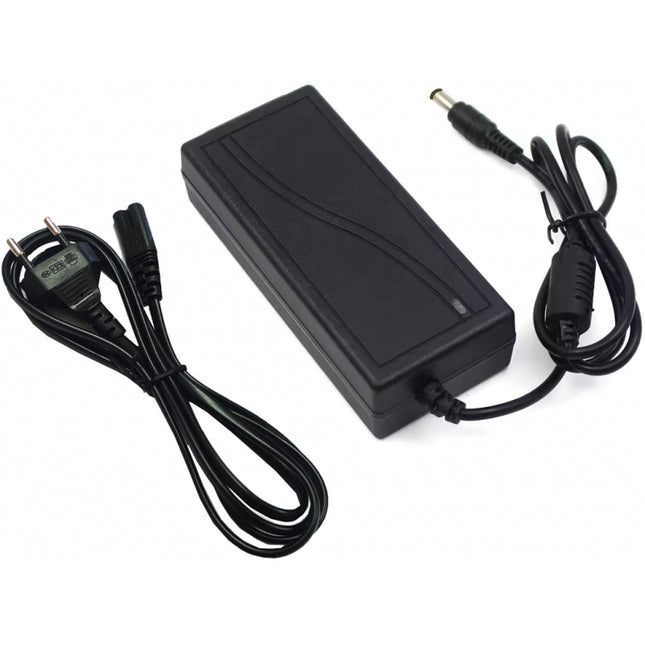 Μαύρο DM Pro power adapter 12V 5A με καλώδιο τροφοδοσίας και DC βύσμα