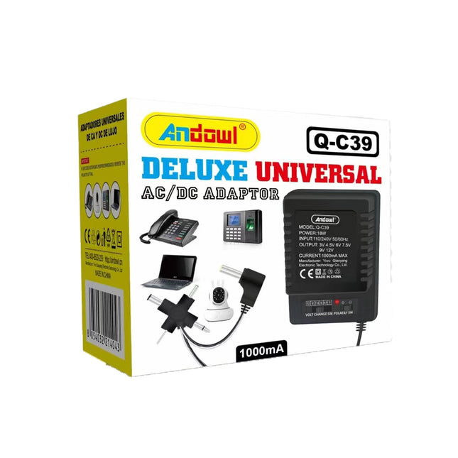 Συσκευασία Andowl Q-C39 deluxe universal AC DC adaptor 18W