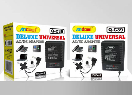 Andowl Q-C39 universal power adapter 18W σε συσκευασία